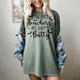 Retro The Best Teachers Are A Bit Batty Halloween Teacher Women's Comfort Colors T-Shirt Berry Retro The Best Teachers Are A Bit Batty Halloween Teacher Women's Comfort Colors T-Shirt Berry