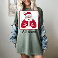 Retro All Done Christmas Special Ed Teacher Team Santa Women Women's Comfort Colors T-Shirt Berry Retro All Done Christmas Special Ed Teacher Team Santa Women Women's Comfort Colors T-Shirt Berry