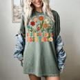 Retro Instructional Assistant Wildflowers Teacher Aide Women's Comfort Colors T-Shirt Berry