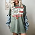 Running On Coffee And Christmas Cheer Lover Teacher For Men Women Kids Women's Comfort Colors T-Shirt Berry