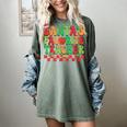 Santas Favorite Teacher Retro Groovy Christmas Xmas Women Women's Comfort Colors T-Shirt Berry