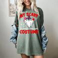 This Is My Scary Science Teacher Costume Ghost Halloween Women's Comfort Colors T-Shirt Berry This Is My Scary Science Teacher Costume Ghost Halloween Women's Comfort Colors T-Shirt Berry