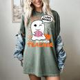 Science Teacher Cute Ghost Halloween Teacher Men Women Women's Comfort Colors T-Shirt Berry