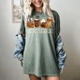Science Teacher Horror Fall Coffee Halloween Pumpkin Autumn Women's Comfort Colors T-Shirt Berry