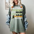 Social Studies Teacher Teach Scariest Zombies On Graveyard For Men Women Women's Comfort Colors T-Shirt Berry