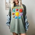 Solar System Cute Face Planets Space Science Teacher School Women's Comfort Colors T-Shirt Berry Solar System Cute Face Planets Space Science Teacher School Women's Comfort Colors T-Shirt Berry