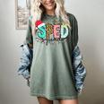 SPED Squad Special Education Teacher Autism Christmas Women Women's Comfort Colors T-Shirt Berry