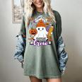 Spooky Para Crew Ghost Halloween Paraprofessional Teacher Women's Comfort Colors T-Shirt Berry Spooky Para Crew Ghost Halloween Paraprofessional Teacher Women's Comfort Colors T-Shirt Berry