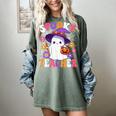 Spooky Teacher Halloween Cute Halloween Teacher Ghost Women's Comfort Colors T-Shirt Berry Spooky Teacher Halloween Cute Halloween Teacher Ghost Women's Comfort Colors T-Shirt Berry