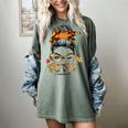 STEM Teacher Messy Bun Fall Vibes Autumn Thanksgiving Men Women Women's Comfort Colors T-Shirt Berry