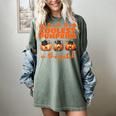 I Teach The Cutest Pumpkins Halloween Teacher Cat Lover Women's Comfort Colors T-Shirt Berry