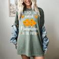I Teach The Cutest Pumpkins In The Patch Halloween Teacher Women's Comfort Colors T-Shirt Berry I Teach The Cutest Pumpkins In The Patch Halloween Teacher Women's Comfort Colors T-Shirt Berry