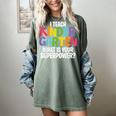 I Teach Kindergarten What Is Your Superpower Teacher Women's Comfort Colors T-Shirt Berry