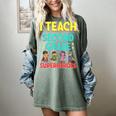 I Teach Second Grade Superheroes Teacher Superhero Women's Comfort Colors T-Shirt Berry