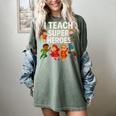 I Teach Super Heroes Teacher Women's Comfort Colors T-Shirt Berry I Teach Super Heroes Teacher Women's Comfort Colors T-Shirt Berry