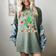 Teacher Christmas Shirts Pajama Matching Rockin' Around The Classroom -Adult Short Sleeve Small Modern Festive Christmas Teacher Xmas Vibes T-Shirt Women's Comfort Colors T-Shirt Berry