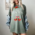 The Teacher Elf Christmas Family Matching Group Xmas Women's Comfort Colors T-Shirt Berry The Teacher Elf Christmas Family Matching Group Xmas Women's Comfort Colors T-Shirt Berry