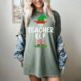 The Teacher Elf Matching Family Christmas Women's Comfort Colors T-Shirt Berry The Teacher Elf Matching Family Christmas Women's Comfort Colors T-Shirt Berry