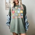 Teacher Groovy Play Is Learning Back To School Women's Comfort Colors T-Shirt Berry