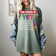 Teacher Growth Mindset Power Of Yet Women's Comfort Colors T-Shirt Berry Teacher Growth Mindset Power Of Yet Women's Comfort Colors T-Shirt Berry