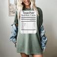 Teacher Nutrition Facts Teachers Nutritional Fact Women's Comfort Colors T-Shirt Berry Teacher Nutrition Facts Teachers Nutritional Fact Women's Comfort Colors T-Shirt Berry