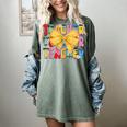 Teacher Pencil Coquette Bow Back To School Teacher Women's Comfort Colors T-Shirt Berry