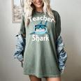Teacher Shark Teacher For Men Women Women's Comfort Colors T-Shirt Berry Teacher Shark Teacher For Men Women Women's Comfort Colors T-Shirt Berry