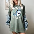 Teacher Shark Teaching Back To School Kindergarten Women's Comfort Colors T-Shirt Berry Teacher Shark Teaching Back To School Kindergarten Women's Comfort Colors T-Shirt Berry
