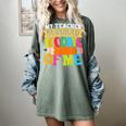 My Teacher Survived 100 Days Of Me 100th Day Of School Kids Women's Comfort Colors T-Shirt Berry My Teacher Survived 100 Days Of Me 100th Day Of School Kids Women's Comfort Colors T-Shirt Berry