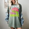 Teachers Love Brains Zombie Teacher Halloween Zombies Women's Comfort Colors T-Shirt Berry