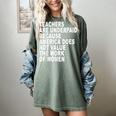 Teachers Are Underpaid Because America Does Not Value Men Women Women's Comfort Colors T-Shirt Berry Teachers Are Underpaid Because America Does Not Value Men Women Women's Comfort Colors T-Shirt Berry