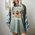 Thankful For My Prek Turkeys In Masks Thanksgiving Teacher For Men Women Women's Comfort Colors T-Shirt Berry
