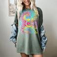 Tie Dye 8th Grade Typography Team Eighth Grade Teacher Women's Comfort Colors T-Shirt Berry