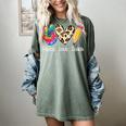 Tie Dye Hippie Peace Love Teach Teacher Appreciation Women's Comfort Colors T-Shirt Berry