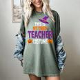 Tired Teacher Costume For Halloween Teachers Women's Comfort Colors T-Shirt Berry Tired Teacher Costume For Halloween Teachers Women's Comfort Colors T-Shirt Berry