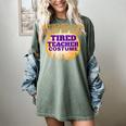 This Is My Tired Teacher Costume Halloween Teachers Women's Comfort Colors T-Shirt Berry This Is My Tired Teacher Costume Halloween Teachers Women's Comfort Colors T-Shirt Berry