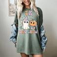 TK Boo Crew Retro Groovy Halloween Floral Ghost TK Teacher Men Women Kids Women's Comfort Colors T-Shirt Berry TK Boo Crew Retro Groovy Halloween Floral Ghost TK Teacher Men Women Kids Women's Comfort Colors T-Shirt Berry
