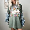 TK Boo Crew Retro Groovy Halloween Floral Ghost TK Teacher Women's Comfort Colors T-Shirt Berry TK Boo Crew Retro Groovy Halloween Floral Ghost TK Teacher Women's Comfort Colors T-Shirt Berry