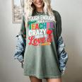 Tough Enough To Be A Teacher Crazy Enough To Love It Women's Comfort Colors T-Shirt Berry