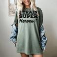 I Train Superheroes For Teacher Coach Men Women Women's Comfort Colors T-Shirt Berry