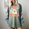Trick Or Teach Cute Floral Ghost Teacher Halloween Costume Women's Comfort Colors T-Shirt Berry Trick Or Teach Cute Floral Ghost Teacher Halloween Costume Women's Comfort Colors T-Shirt Berry