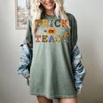 Trick Or Teach Funny School Teacher Halloween Costume Women's Comfort Colors T-Shirt Berry Trick Or Teach Funny School Teacher Halloween Costume Women's Comfort Colors T-Shirt Berry