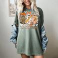 Trick Or Teach Groovy Teacher Halloween Floral Ghost Women's Comfort Colors T-Shirt Berry Trick Or Teach Groovy Teacher Halloween Floral Ghost Women's Comfort Colors T-Shirt Berry