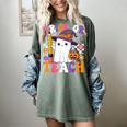 Trick Or Teach Teacher Pencil Ghost Halloween Teacher Women's Comfort Colors T-Shirt Berry Trick Or Teach Teacher Pencil Ghost Halloween Teacher Women's Comfort Colors T-Shirt Berry