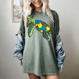 Turtle Puzzle Pieces For Autism Awareness Kids Women Teacher Women's Comfort Colors T-Shirt Berry Turtle Puzzle Pieces For Autism Awareness Kids Women Teacher Women's Comfort Colors T-Shirt Berry