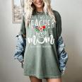 I Have Two Titles Teacher And Mom I Rock Them Both Floral Women's Comfort Colors T-Shirt Berry