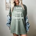 Vocabulary Police Their There They'Re English Teacher Women's Comfort Colors T-Shirt Berry