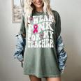 I Wear Pink For My Teacher Breast Cancer Awareness Support Men Women Women's Comfort Colors T-Shirt Berry I Wear Pink For My Teacher Breast Cancer Awareness Support Men Women Women's Comfort Colors T-Shirt Berry
