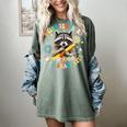 Weird Teachers Build Character Raccoon Colourful Floral Women's Comfort Colors T-Shirt Berry Weird Teachers Build Character Raccoon Colourful Floral Women's Comfort Colors T-Shirt Berry