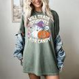 Will Trade Students For Candy Halloween Teacher Women's Comfort Colors T-Shirt Berry